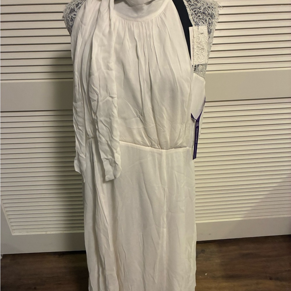 Chic White High Low Dress